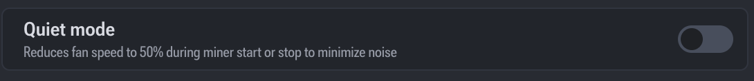 quiet-mode